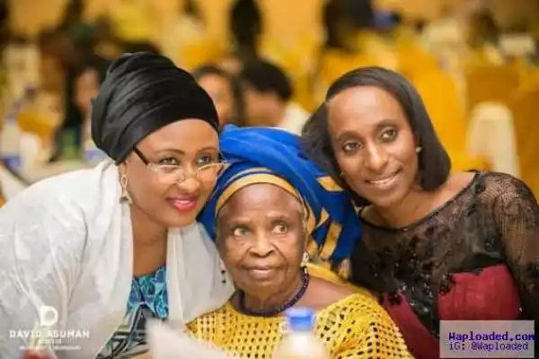 Aisha Buhari pictured with VP Yemi Osinbajo